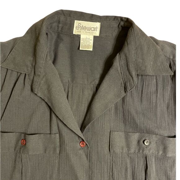 Vintage E Stewart smocked blouse - Picture 3 of 7